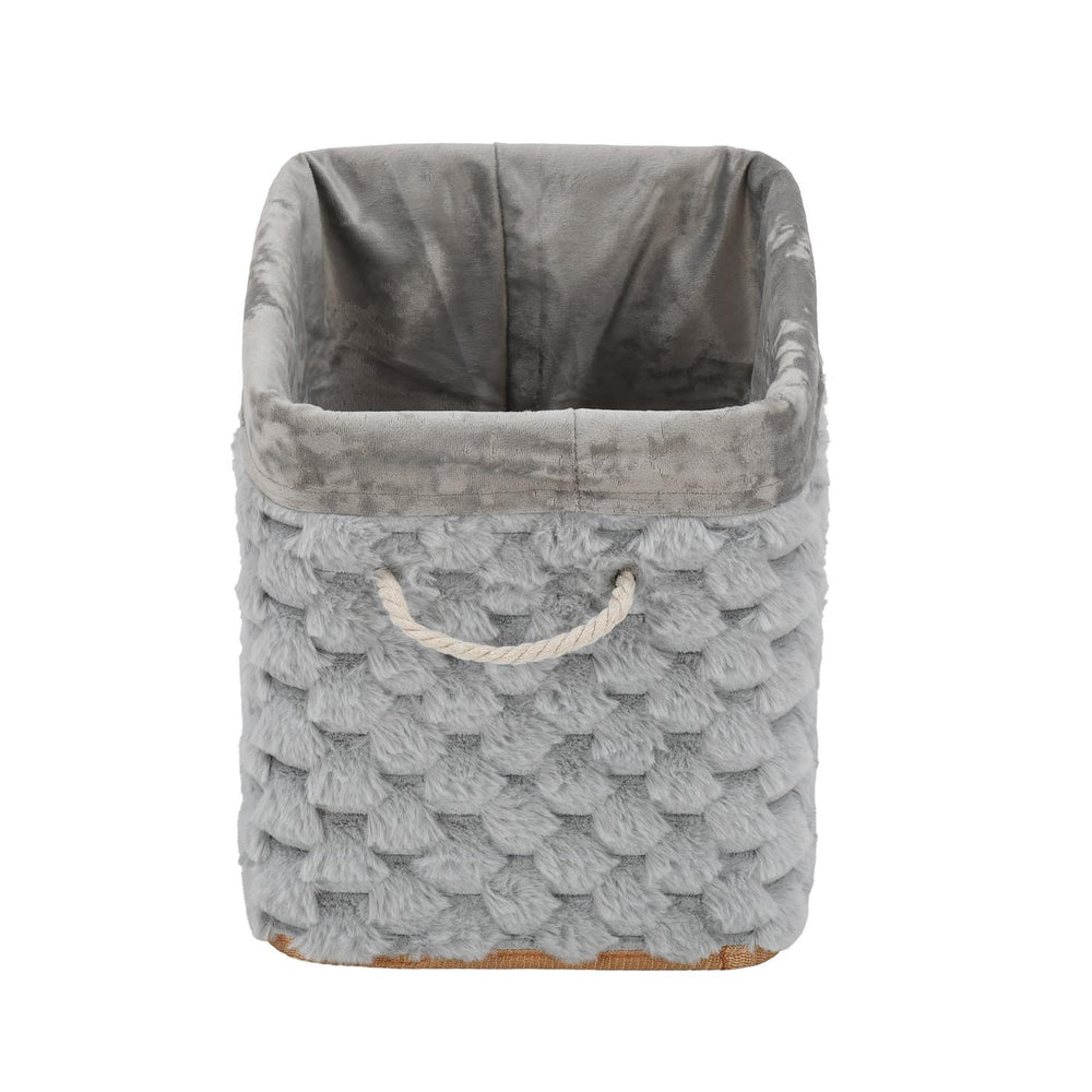 Diamond Pattern Bamboo and Polyester Organiser Cover- Grey