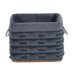 Decorative Bamboo and Polyester Organiser Cover- Grey