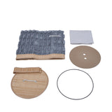 Decorative Bamboo and Polyester Laundry Bag Cover- Grey