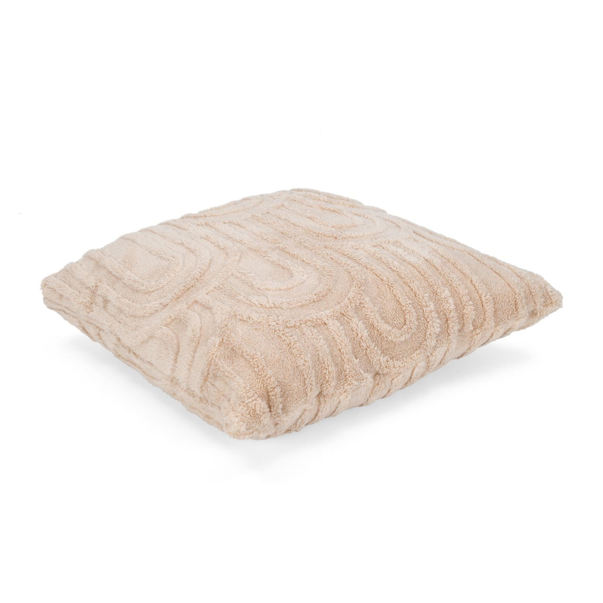 Jacquard Arch Polyester 20'' x 20" Filled Cushion - Beige
