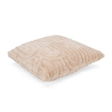 Jacquard Arch Polyester 20'' x 20" Filled Cushion - Beige