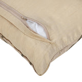 Oval Pattern Vicose Velvet  16" x 16" Cushion Cover- Gold