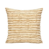 Striped Cotton 16" x 16" Cushion Cover- Beige