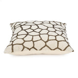 Animal Print Cotton 16" x 16" Cushion Cover - Beige