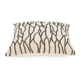 Abstract Design Cotton 16" x 16" Cushion Cover- Beige