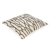 Abstract Design Cotton 16" x 16" Cushion Cover- Beige