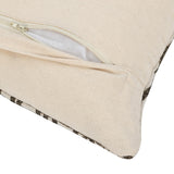Abstract Design Cotton 16" x 16" Cushion Cover- Beige