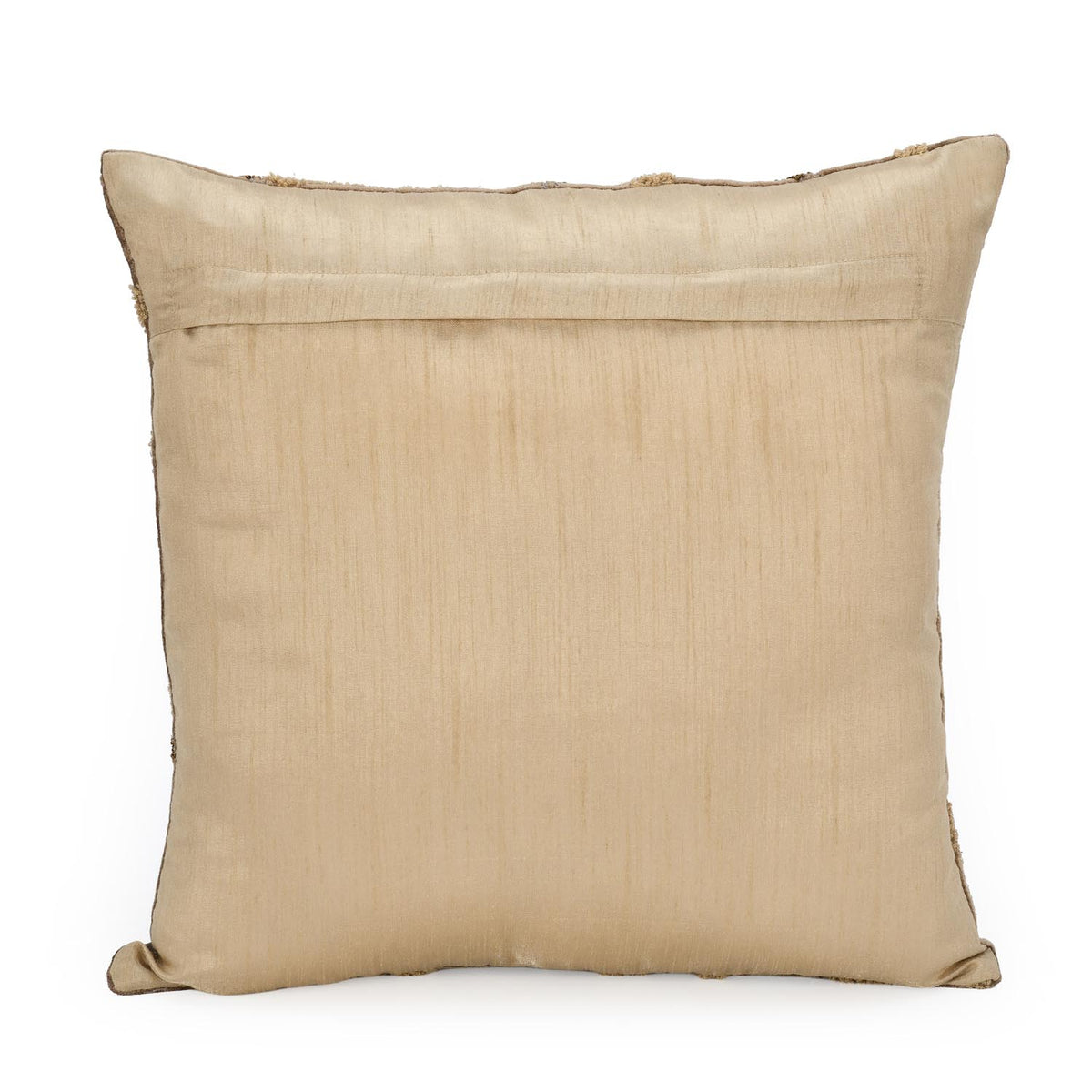 Abstract Vicose Velvet 16" x 16" Cushion Cover- Gold