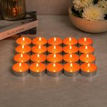 Mango Orchid Tealight Candle Set of 20- Orange