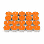 Mango Orchid Tealight Candle Set of 20- Orange