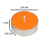 Mango Orchid Tealight Candle Set of 20- Orange