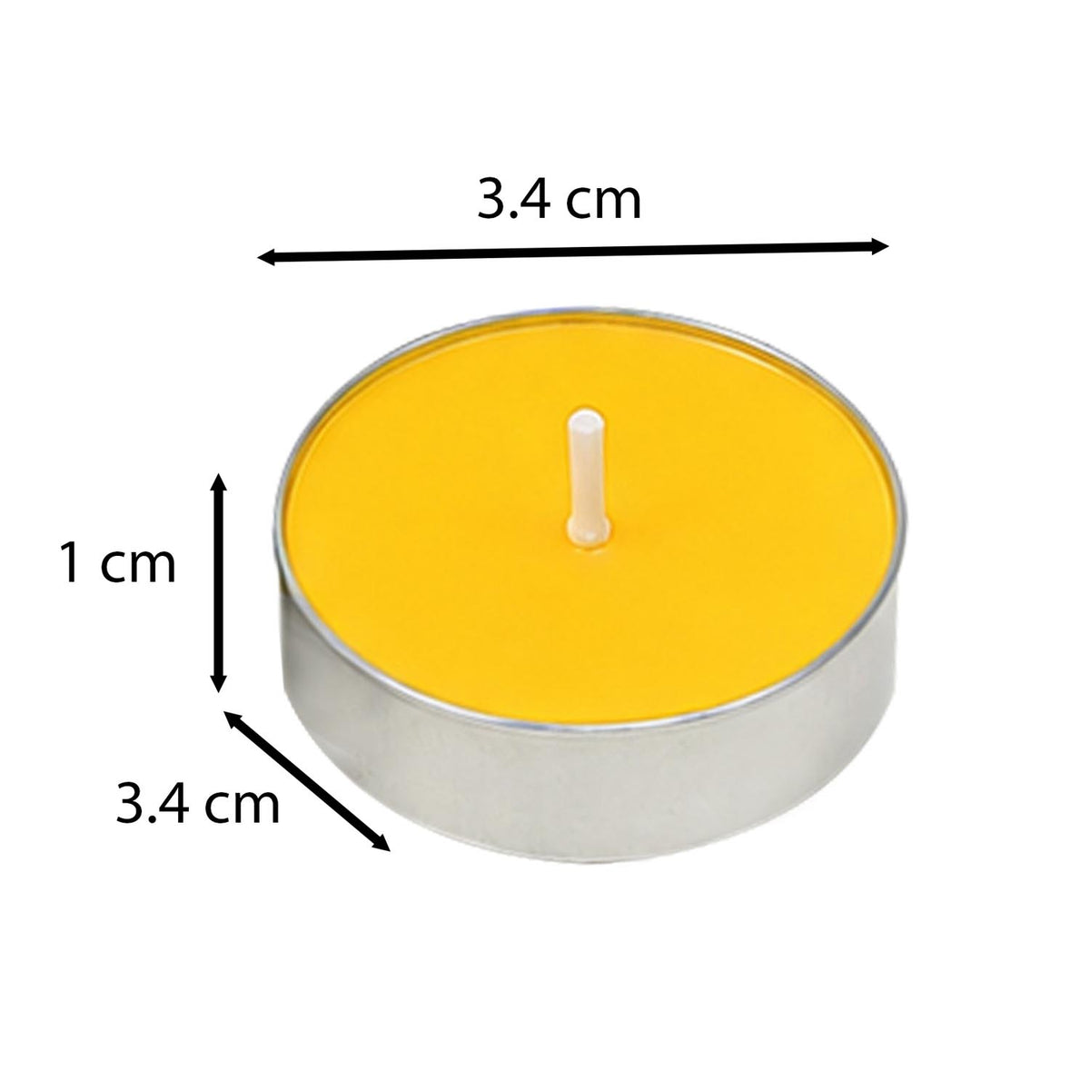 Lemon Yuzu Tealight Candle Set of 20- Yellow