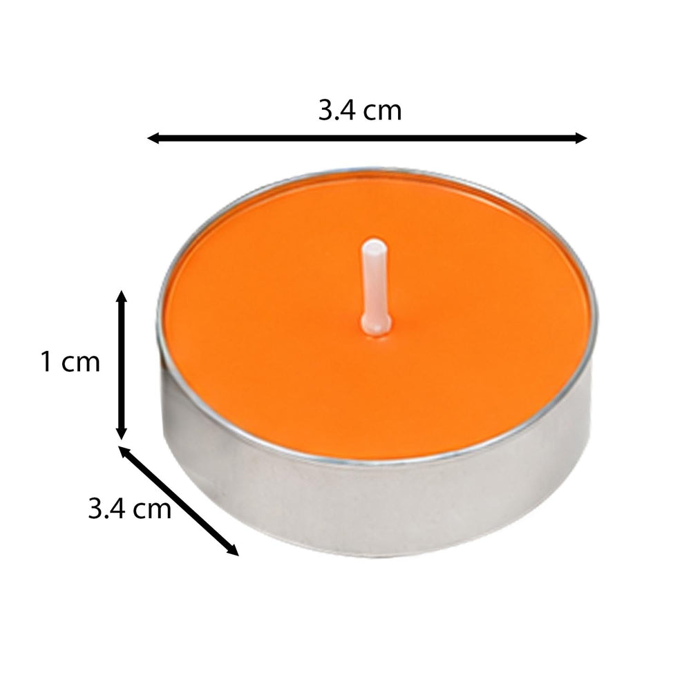Honey Buttercup Tealight Candle Set of 20- Orange