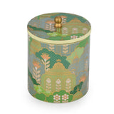 Small Round Cannister With Lid- Green