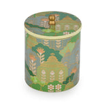 Small Round Cannister With Lid- Green