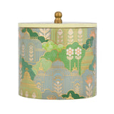 Large Round Cannister With Lid- Green
