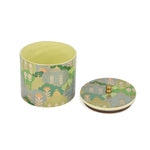 Large Round Cannister With Lid- Green