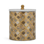 Multipurpose Round Cannister- Small, Brown