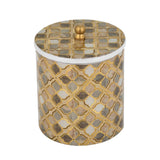 Multipurpose Round Cannister- Small, Brown