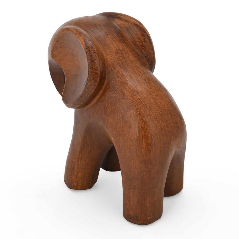 Baby Elephant Polyresin Showpiece- Brown
