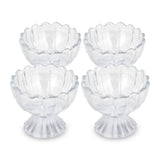 Decorative Set of 4 Bowls with Tray- Brown