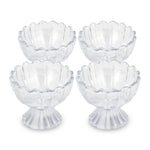 Decorative Set of 4 Bowls with Tray- Brown