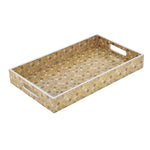 Decorative Tray with Handle- Brown