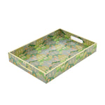 Decorative Tray With Handle- Green