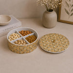 Multipurpose Round Dryfruit Box- Brown