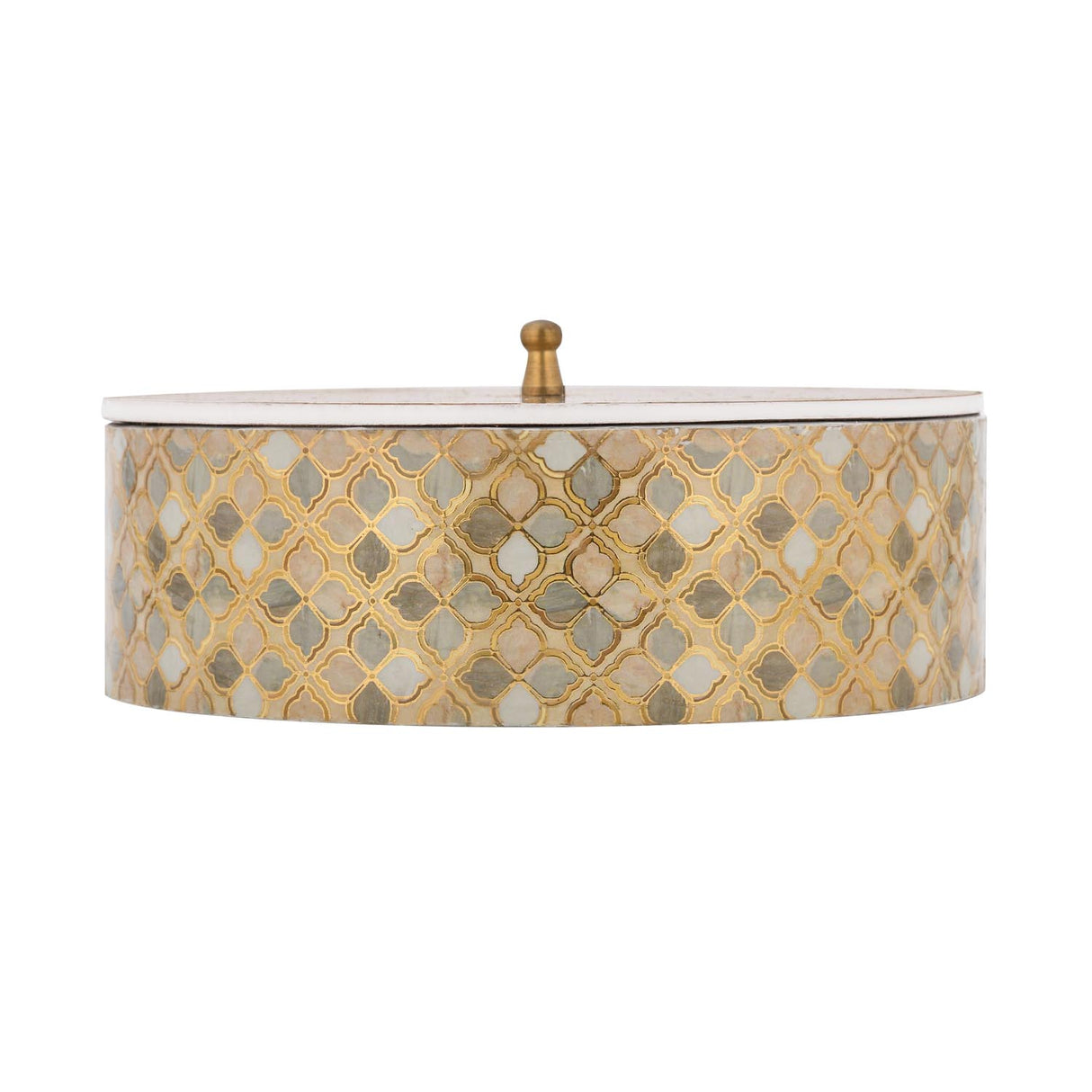 Multipurpose Round Dryfruit Box- Brown