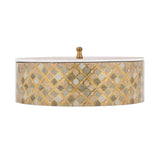 Multipurpose Round Dryfruit Box- Brown