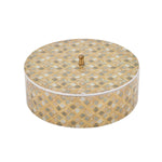Multipurpose Round Dryfruit Box- Brown