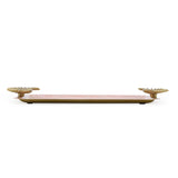 La Rosa Rectangular Tray with Wing Handle- Pink & Gold