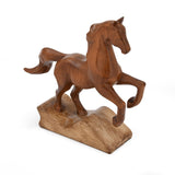 Jumping Horse Polyresin Showpiece- Brown