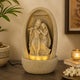 Polyresin Radha Krishna Water Fountain- Beige
