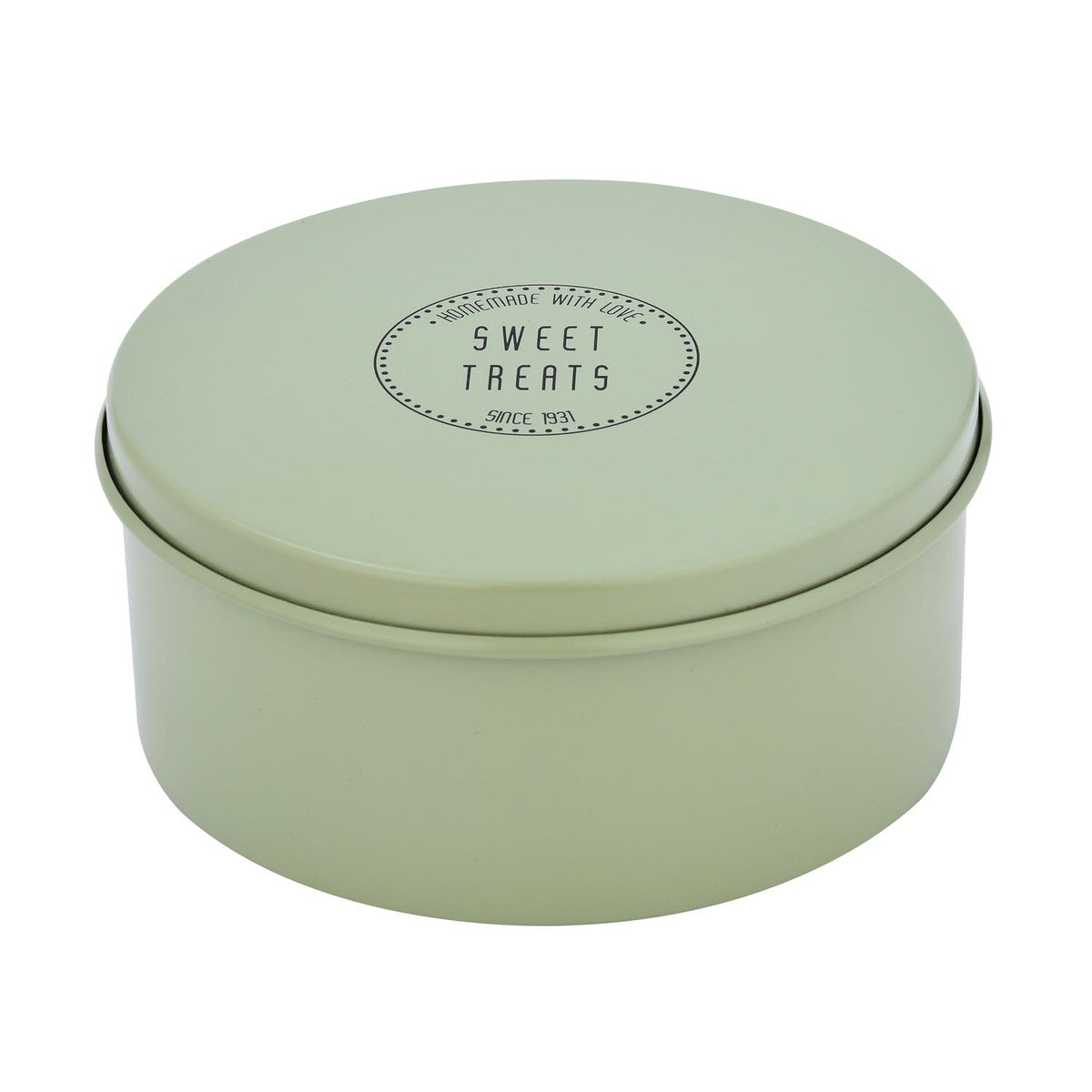 Sweet Treats Cookie Tin Cannister- Sage Green