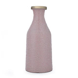 La Rosa Decorative Mosaic Cylindrical Small Vase- Pink & Gold