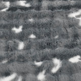 Soft Fur Polyester Single Blanket- Grey