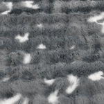 Soft Fur Polyester Single Blanket- Grey