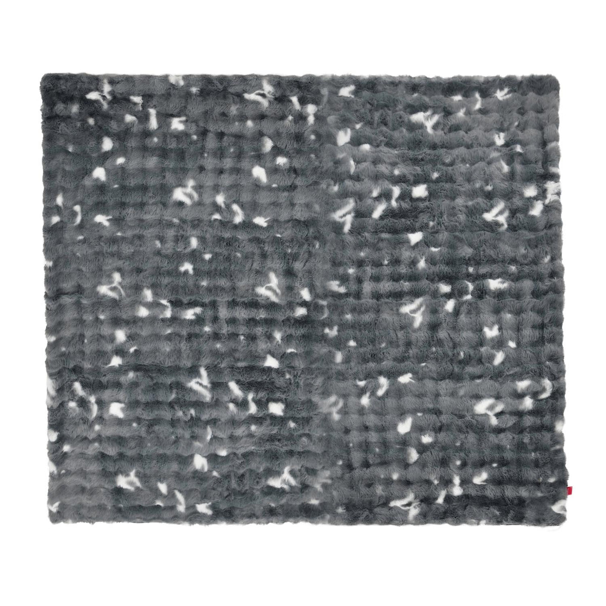 Soft Fur Polyester Double Blanket- Grey