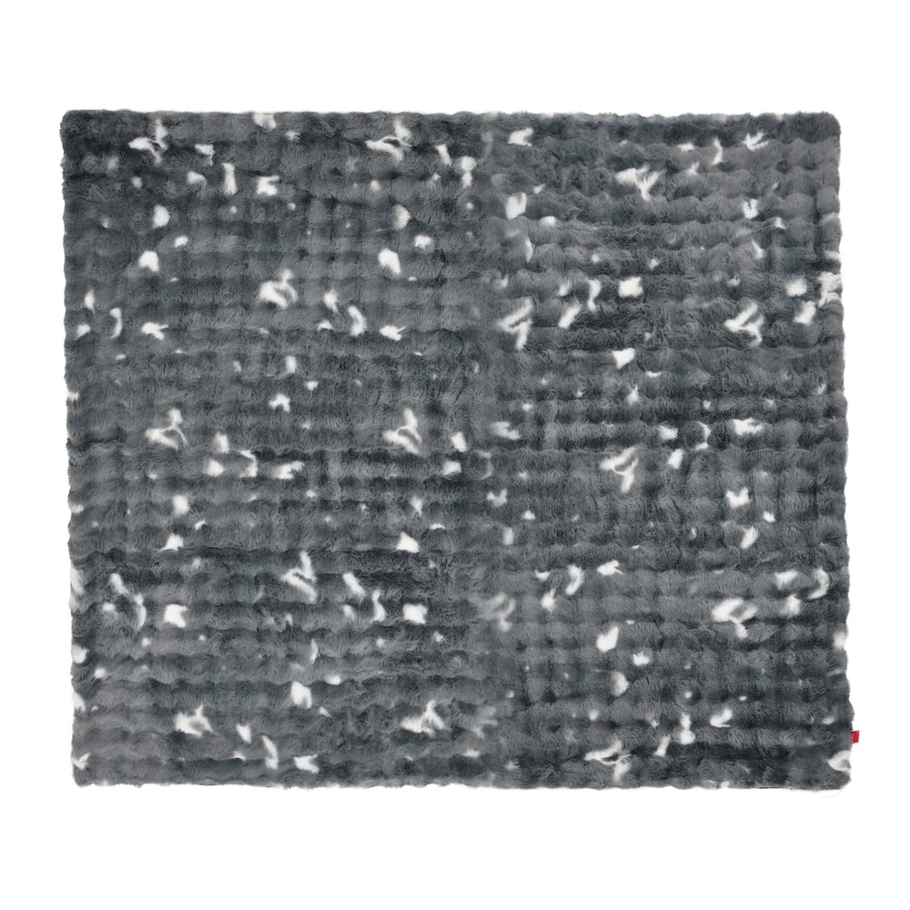 Soft Fur Polyester Double Blanket- Grey