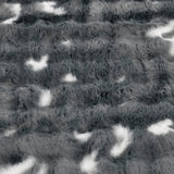 Soft Fur Polyester Double Blanket- Grey