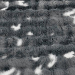 Soft Fur Polyester Double Blanket- Grey