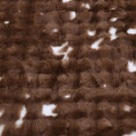 Soft Fur Polyester Single Blanket- Brown