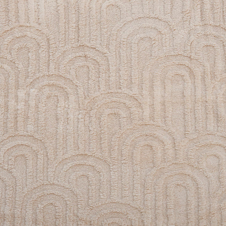 Arch Jacquard Polyester Single Blanket- Beige