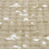 Soft Fur Polyester Double Blanket- Cream