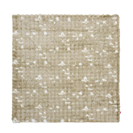 Soft Fur Polyester Double Blanket- Cream