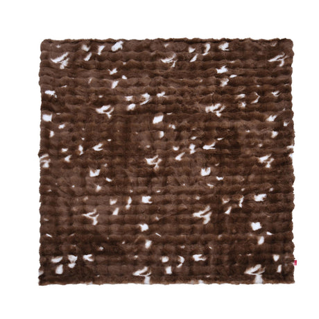 Soft Fur Polyester Double Blanket- Brown