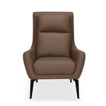 Norma 1 Seater Lounge Chair- Camel Brown
