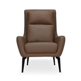 Norma 1 Seater Lounge Chair- Camel Brown